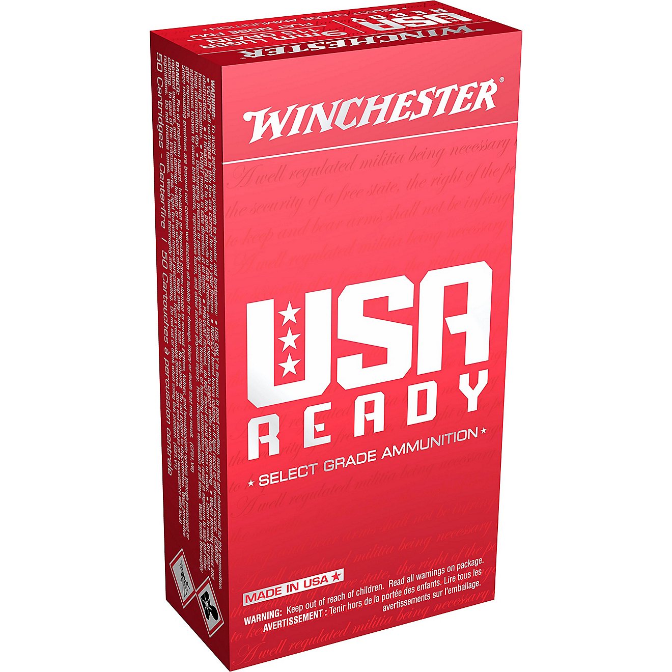 Winchester USA Ready 9mm Luger FMJ Ammunition - 50 Rounds                                                                        - view number 1