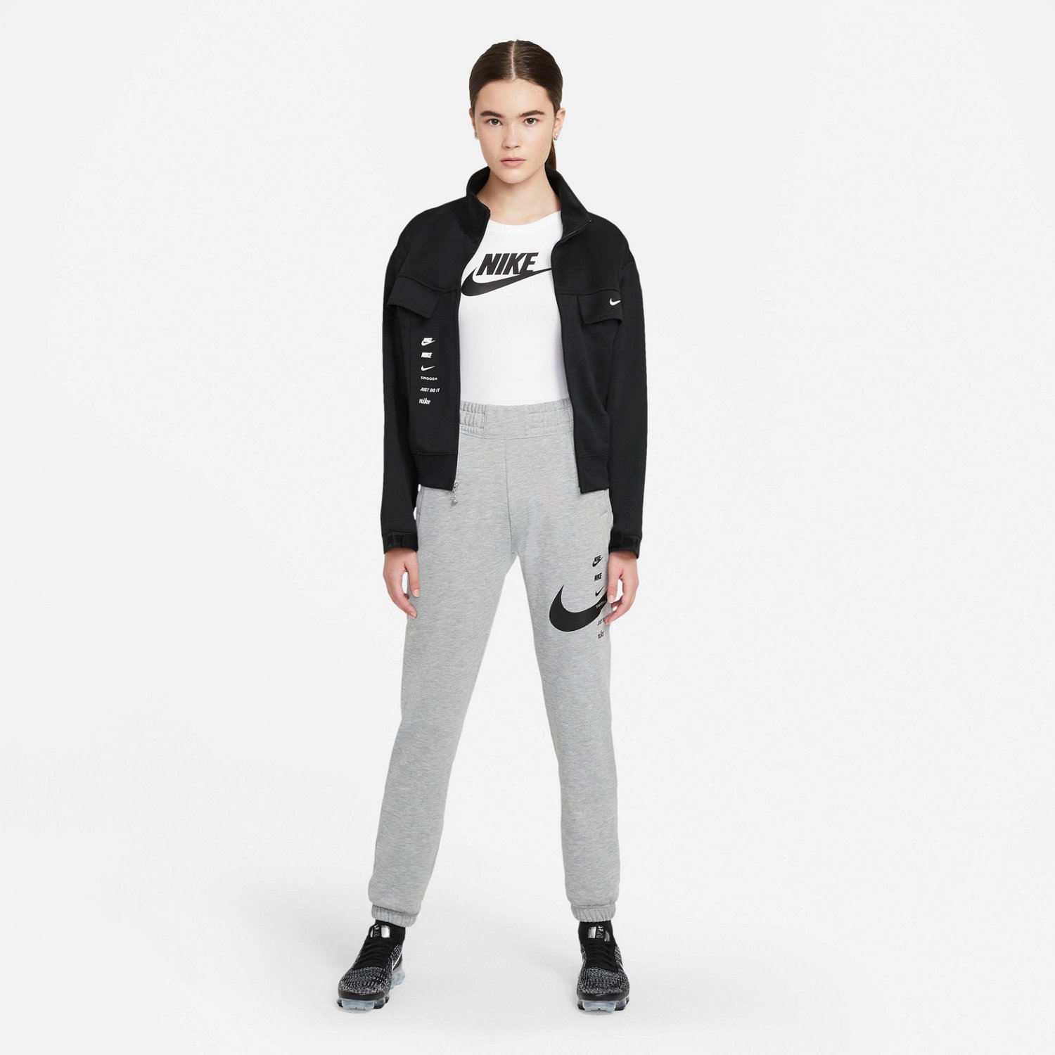 Nike Women's Sportswear Swoosh Plus Size Fleece Jogger Pants | Academy
