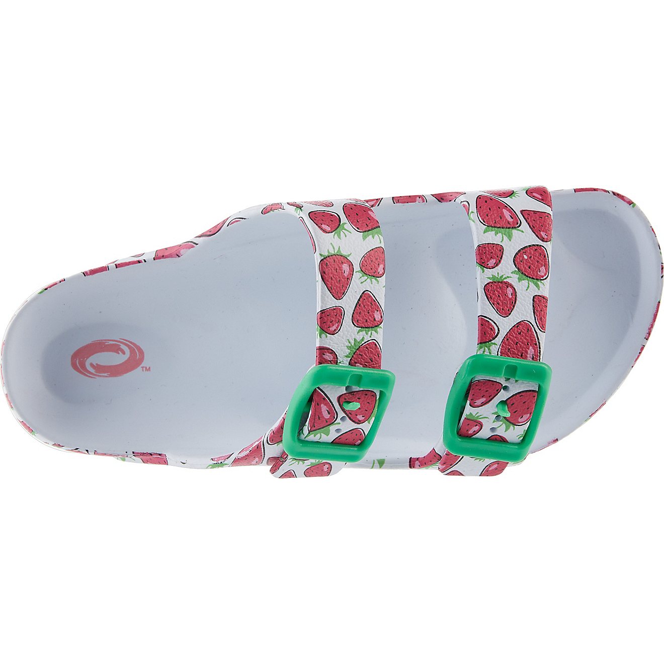 O'Rageous Girls' 2-Buckle Strawberry Sport Slides                                                                                - view number 3