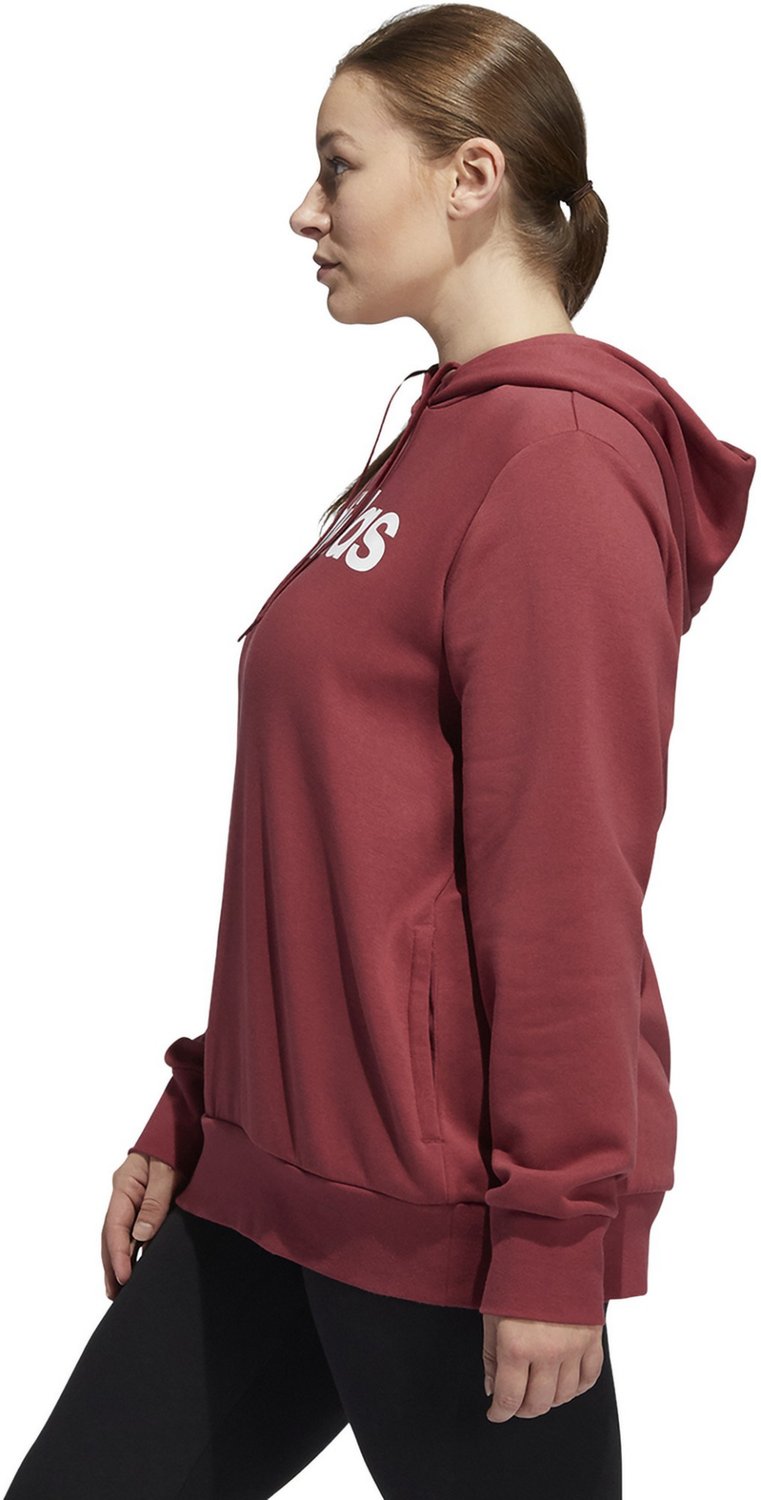 adidas Women's Essentials Linear Fleece Plus Size Hoodie | Academy