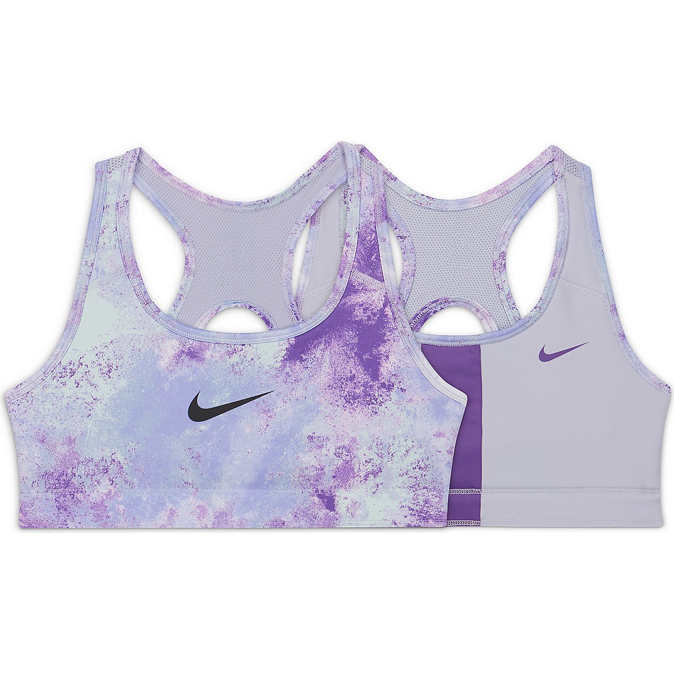 Nike Girls' Swoosh Reversible Printed Medium Support Sports Bra                                                                  - view number 3