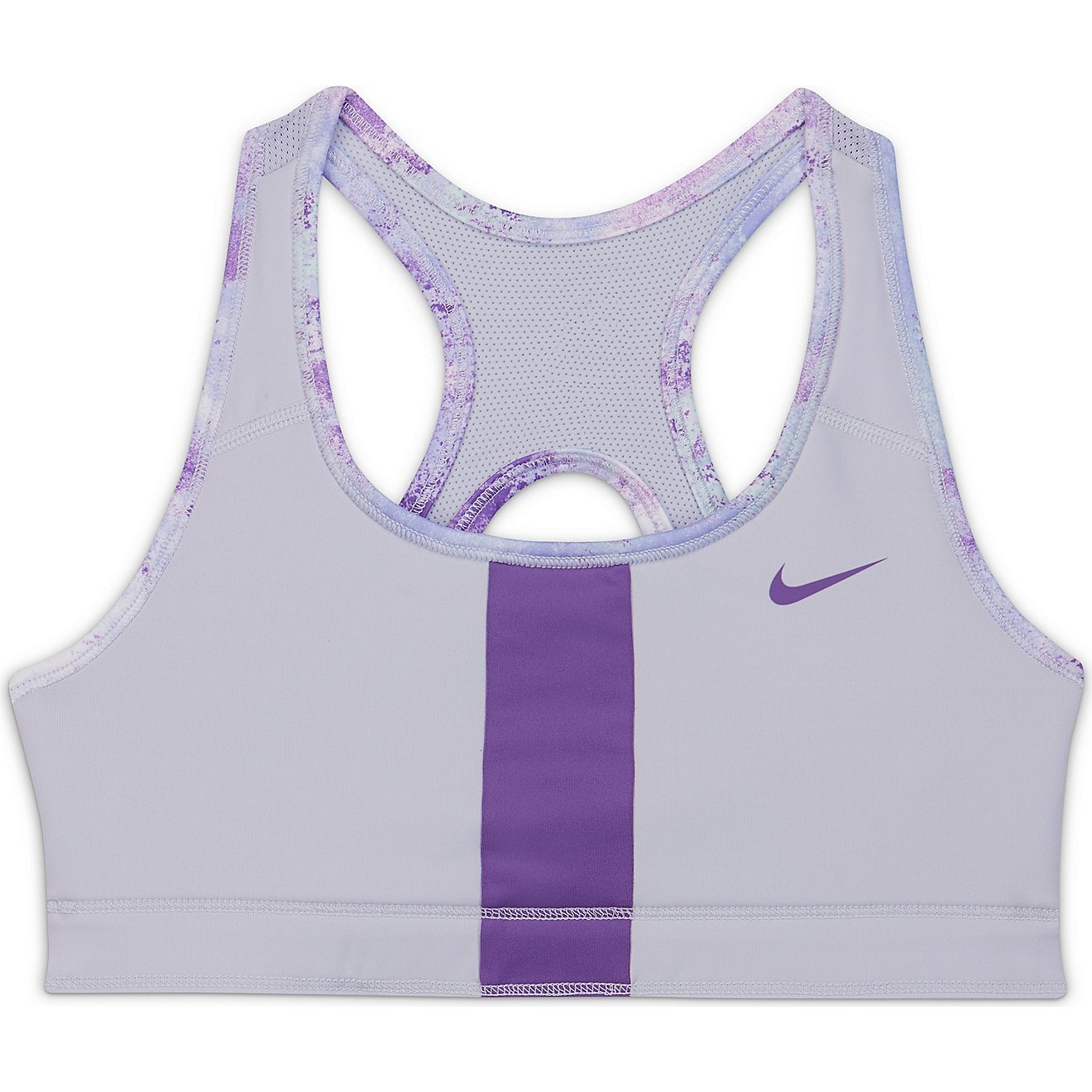 Nike Girls' Swoosh Reversible Printed Medium Support Sports Bra                                                                  - view number 5