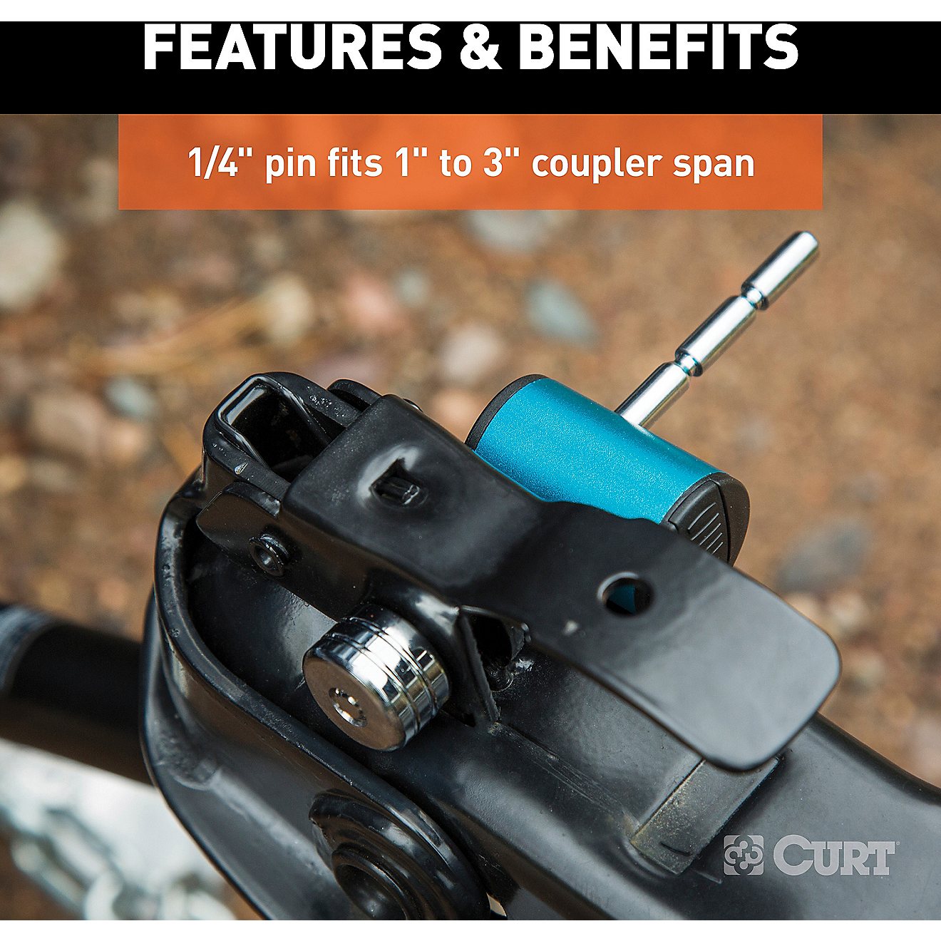 CURT Adjustable Coupler Lock                                                                                                     - view number 5