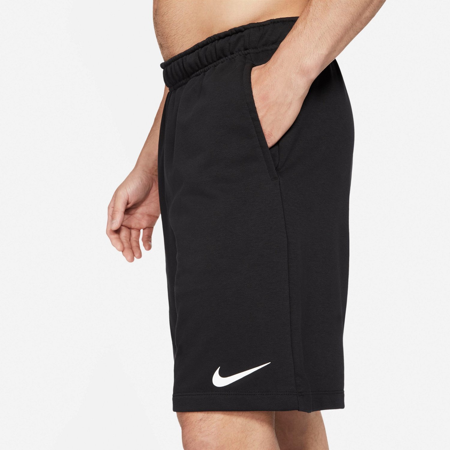 Nike Men’s Fleece DriFIT Training Shorts Academy