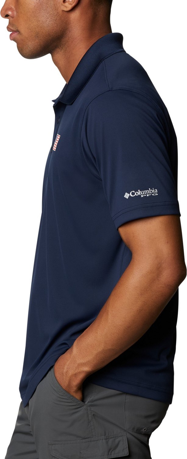 Columbia Sportswear Men’s PFG Terminal Tackle Flag Fishing Polo Shirt