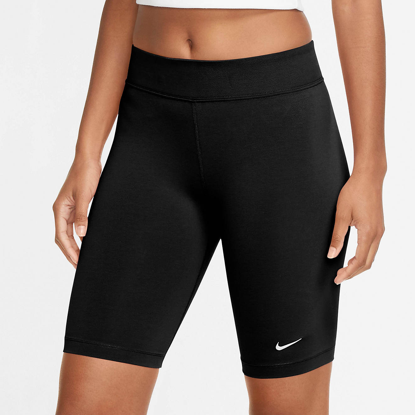 Nike Women's Sportswear Essential Midrise Plus Size Biker Shorts | Academy