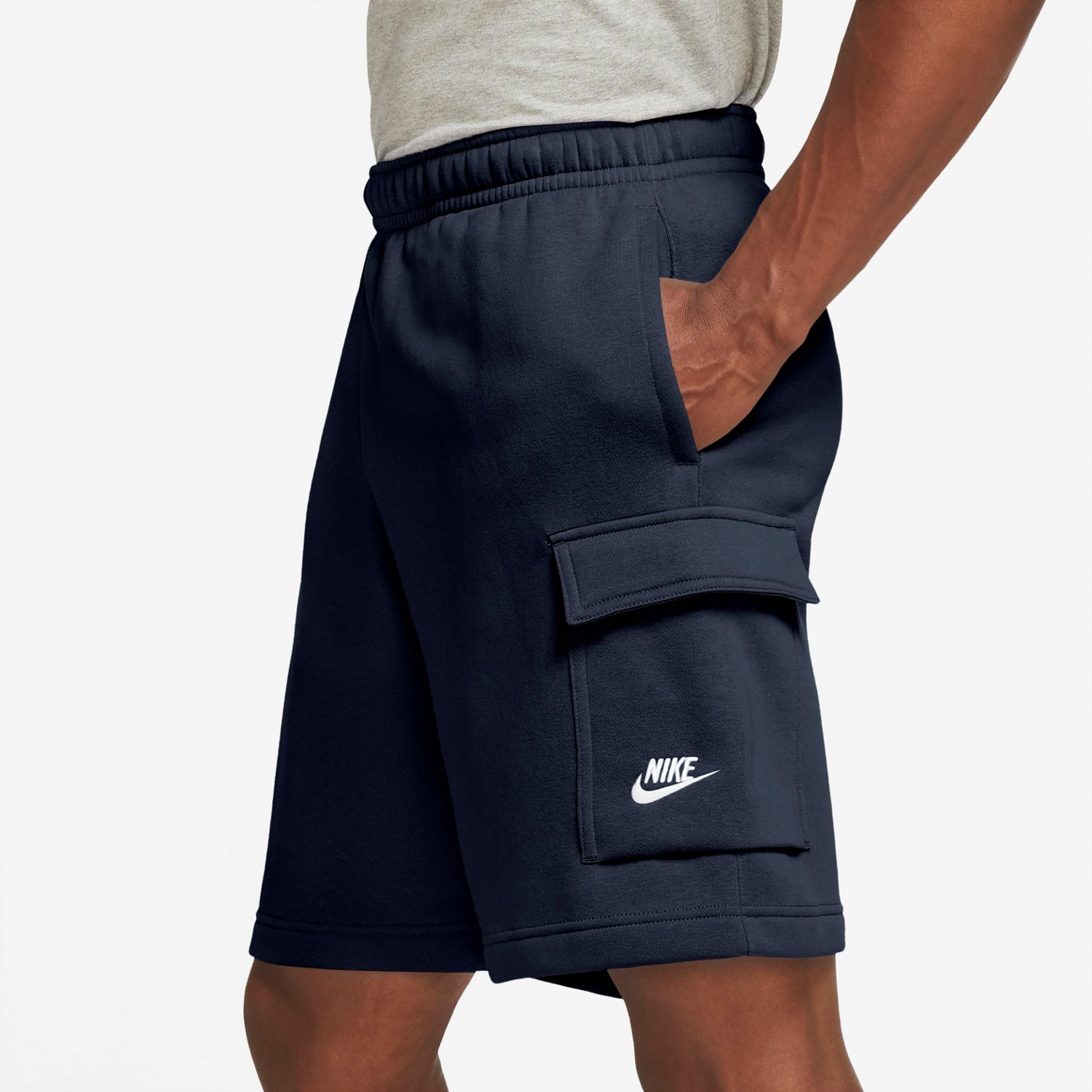 nike fleece cargo shorts