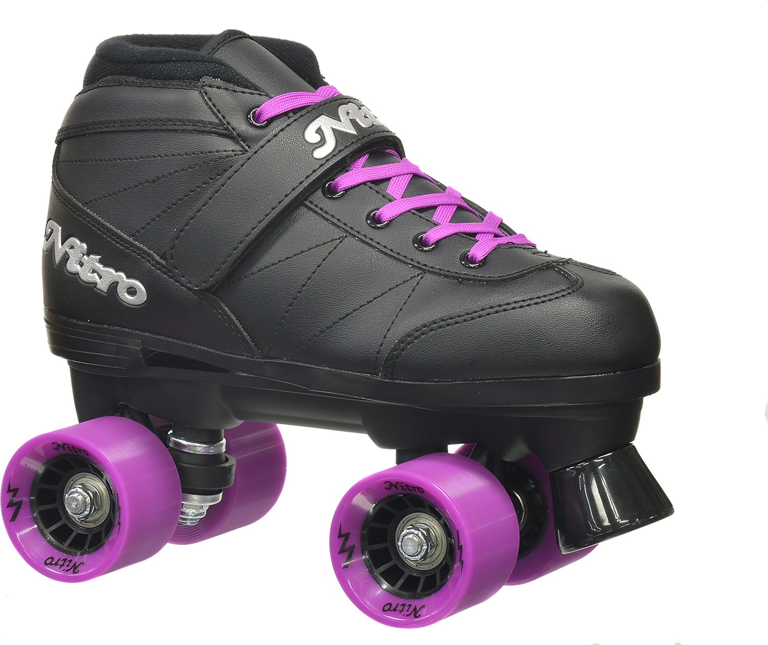 Epic Super Nitro Purple Quad Speed Roller Skates
