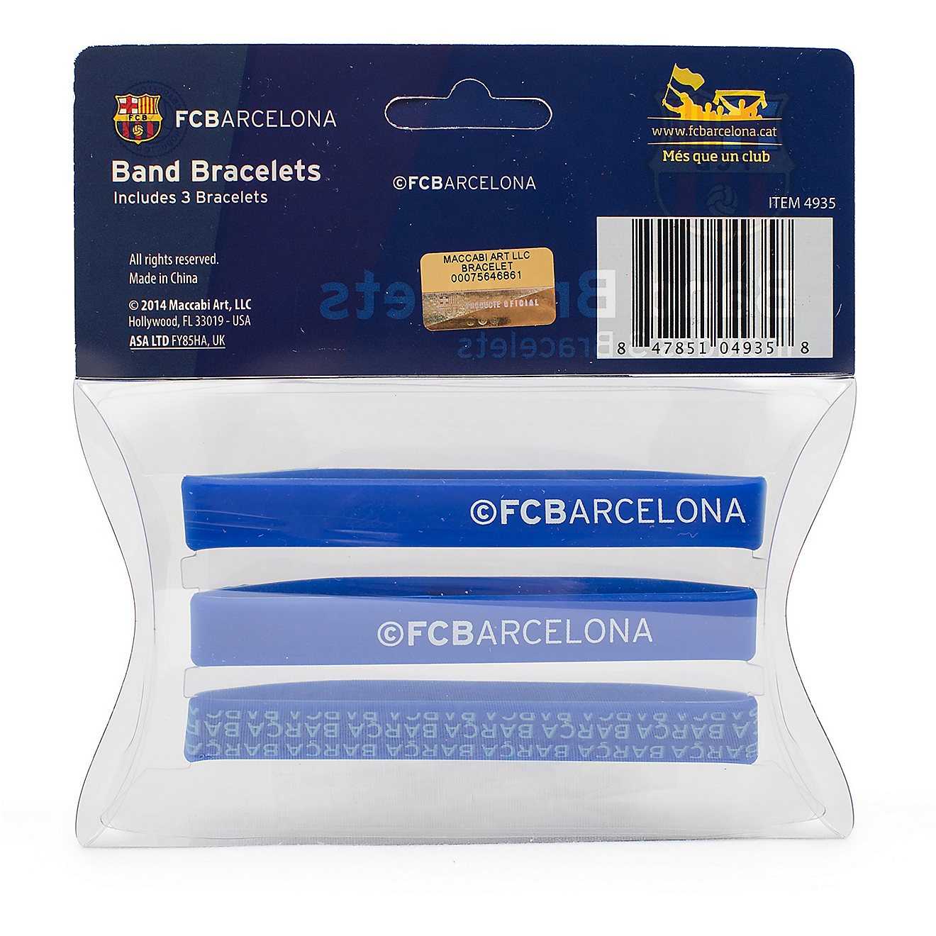 Maccabi Art FC Barcelona Bracelets 3-Pack                                                                                        - view number 3