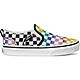 Vans Girls' PSGS Asher Rainbow Checkered Shoes                                                                                   - view number 1 image
