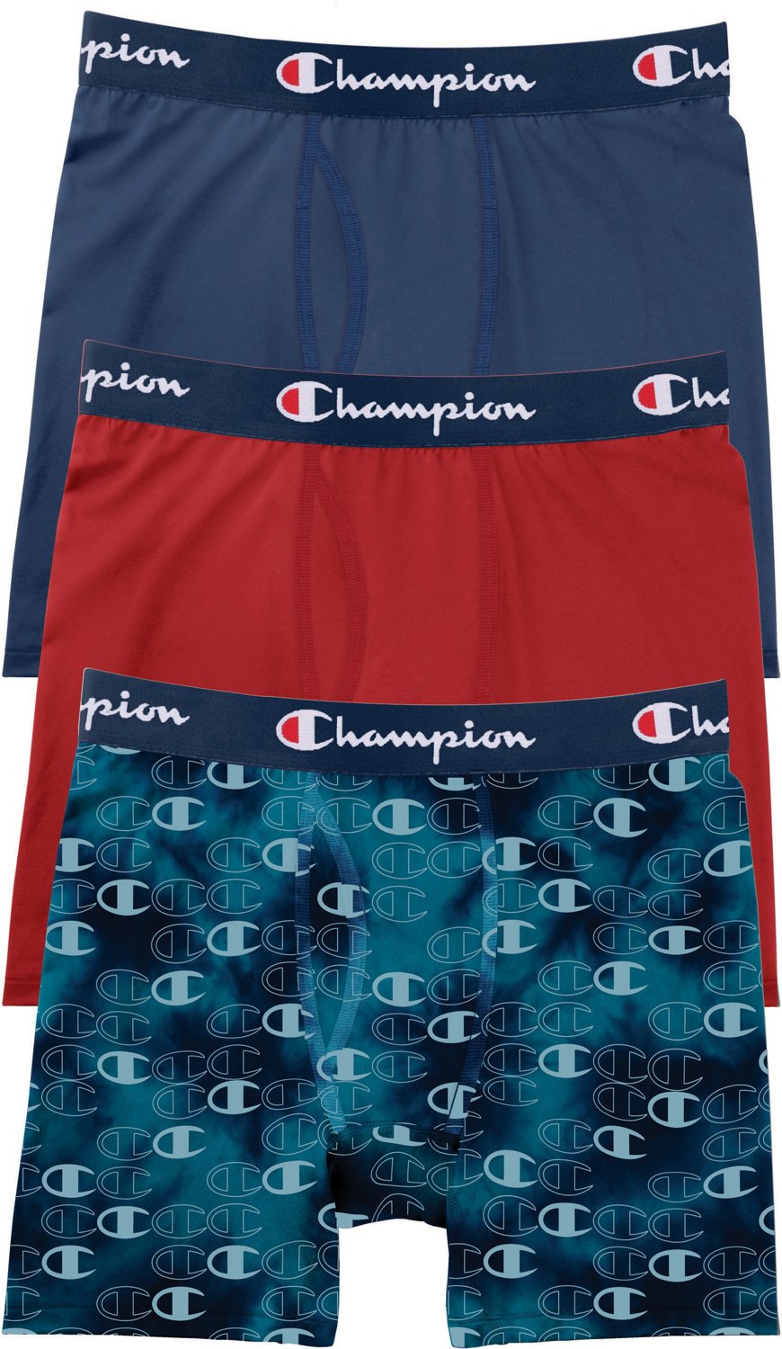Champion Men's Performance Boxer Briefs 3Pack Academy