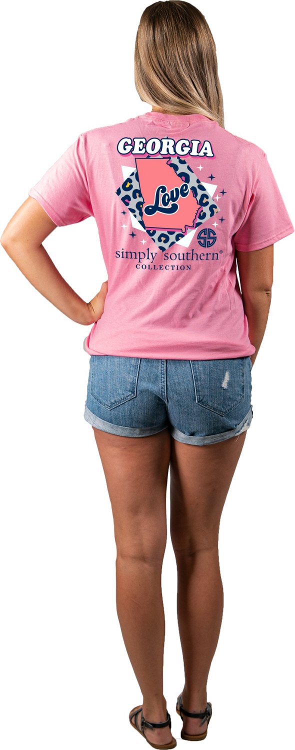 Simply Southern Women's Love State Georgia T-shirt | Academy