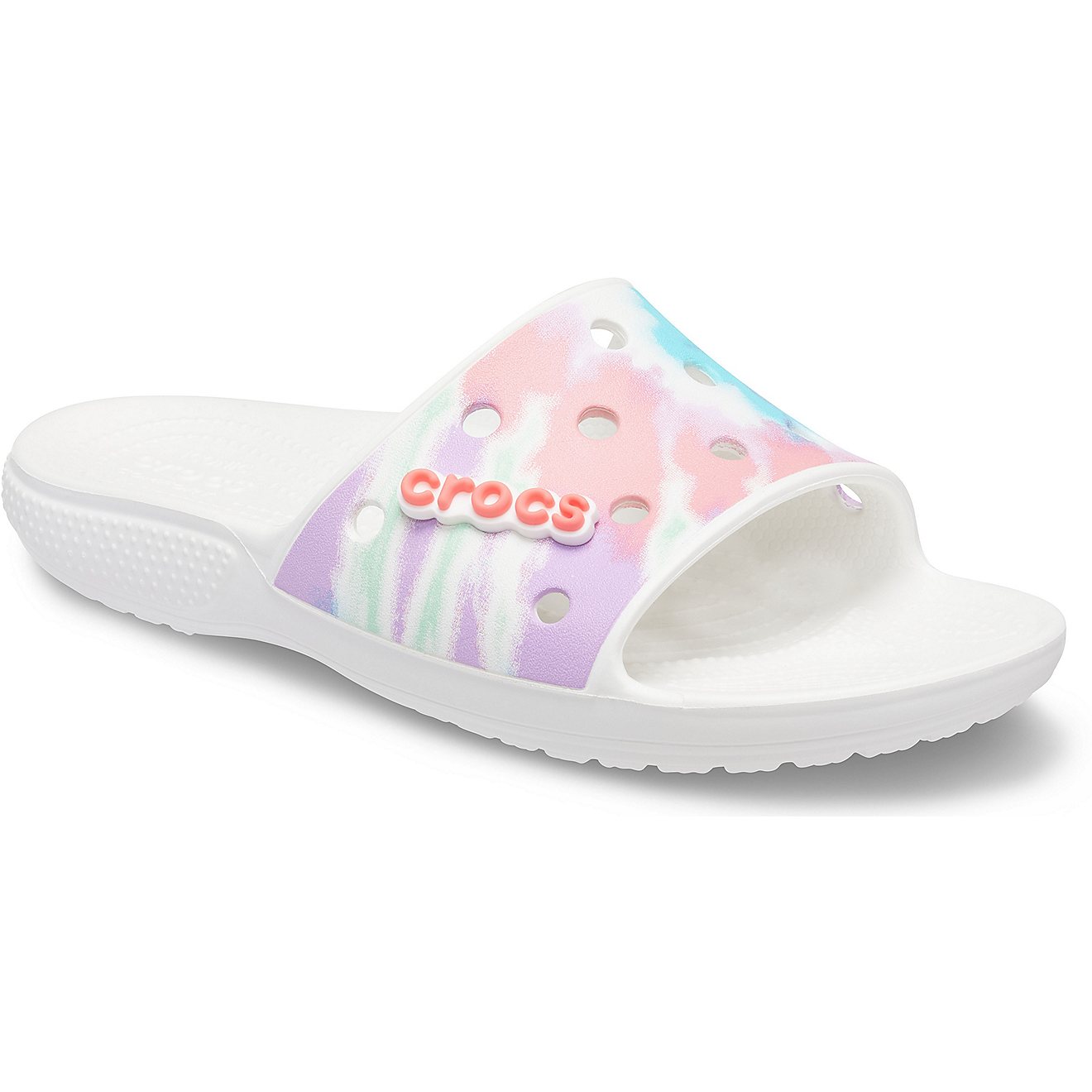 Crocs Adults' Classic Tie-Dye Graphic Slides                                                                                     - view number 1