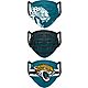 Forever Collectibles Men's Jacksonville Jaguars Matchday Face Covers 3-Pack                                                      - view number 2 image