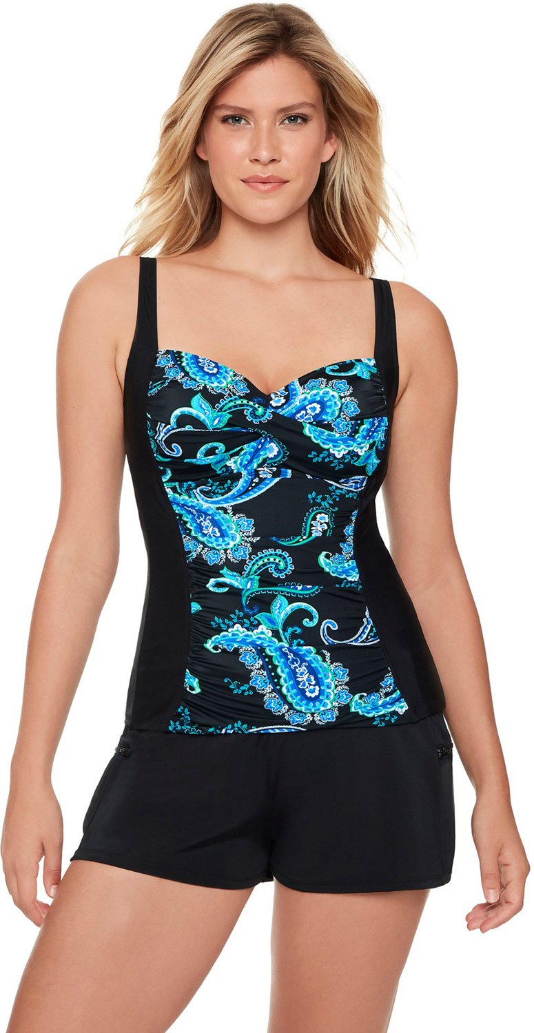 Coastal Cove Women's Crazy Love Molded Tankini Top | Academy