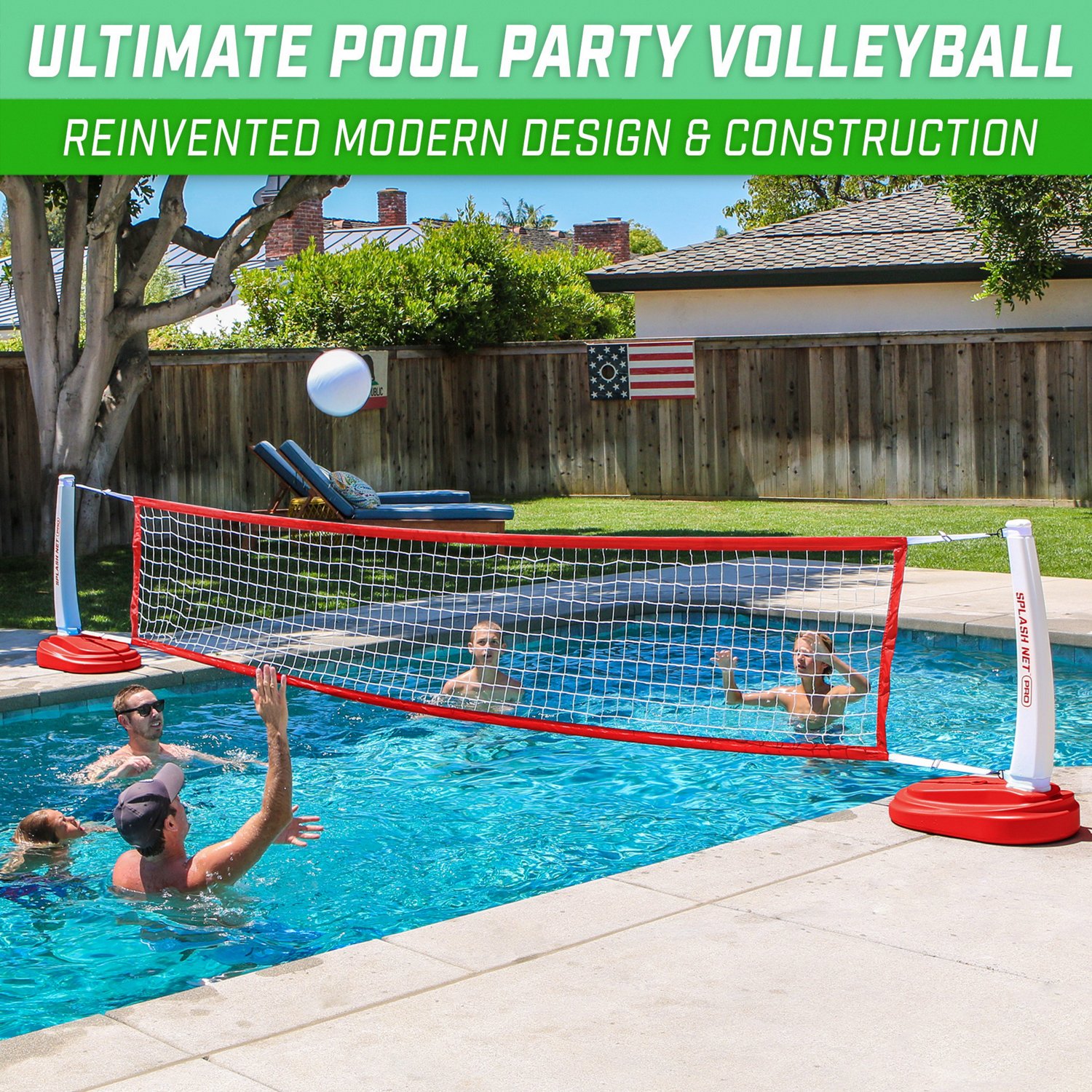 GoSports Splash Net PRO Pool Volleyball Net Academy