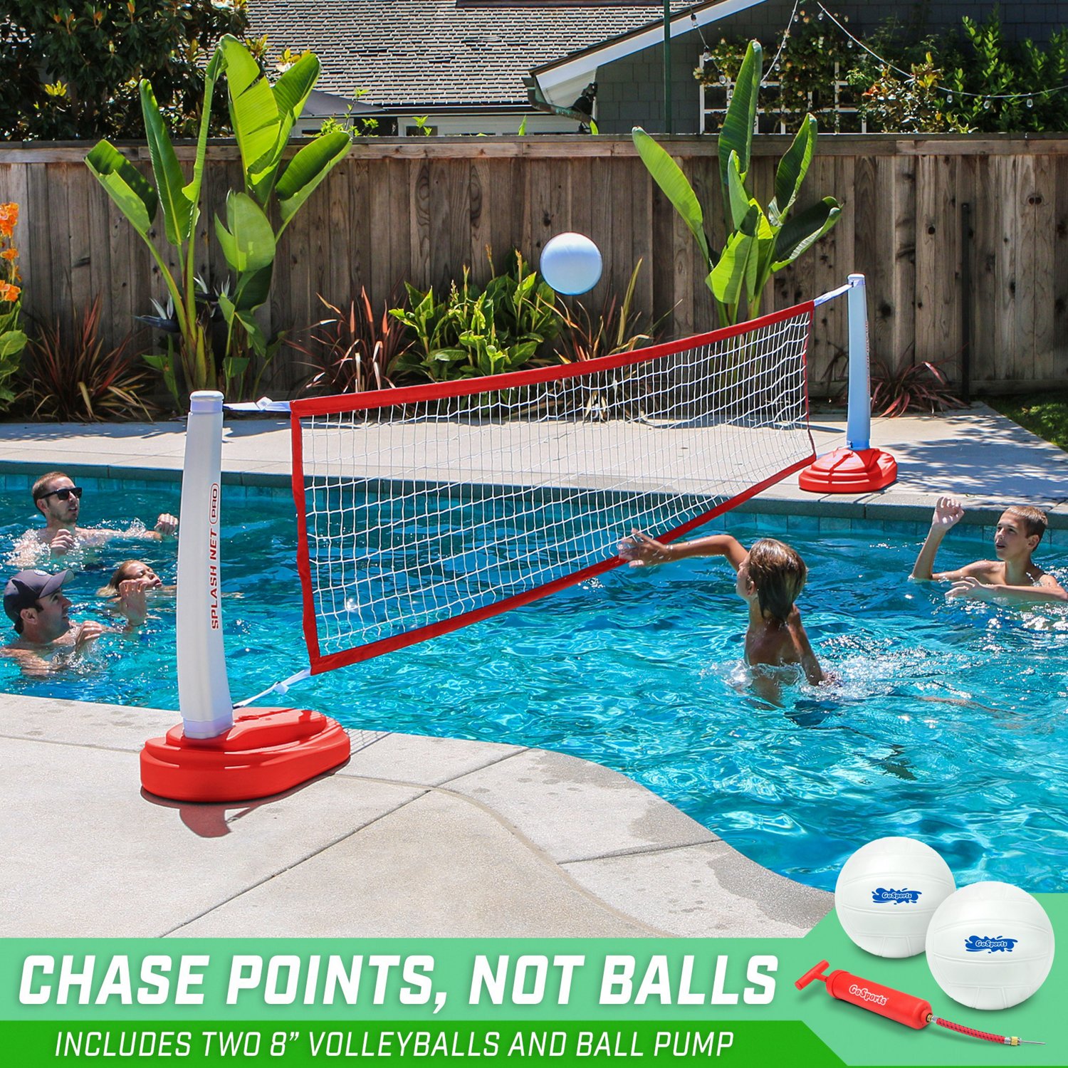 GoSports Splash Net PRO Pool Volleyball Net Academy