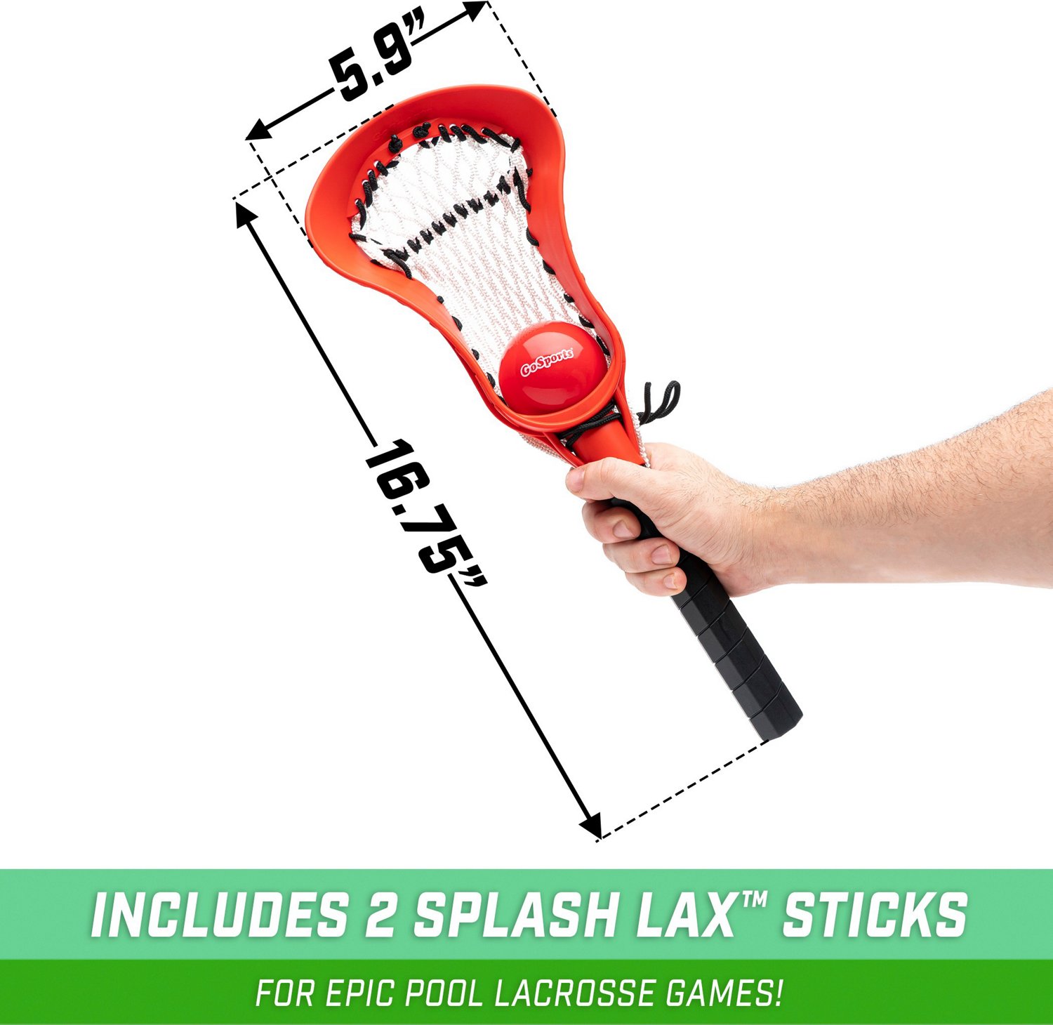 GoSports Splash LAX Lacrosse Floating Pool Goal Set Academy