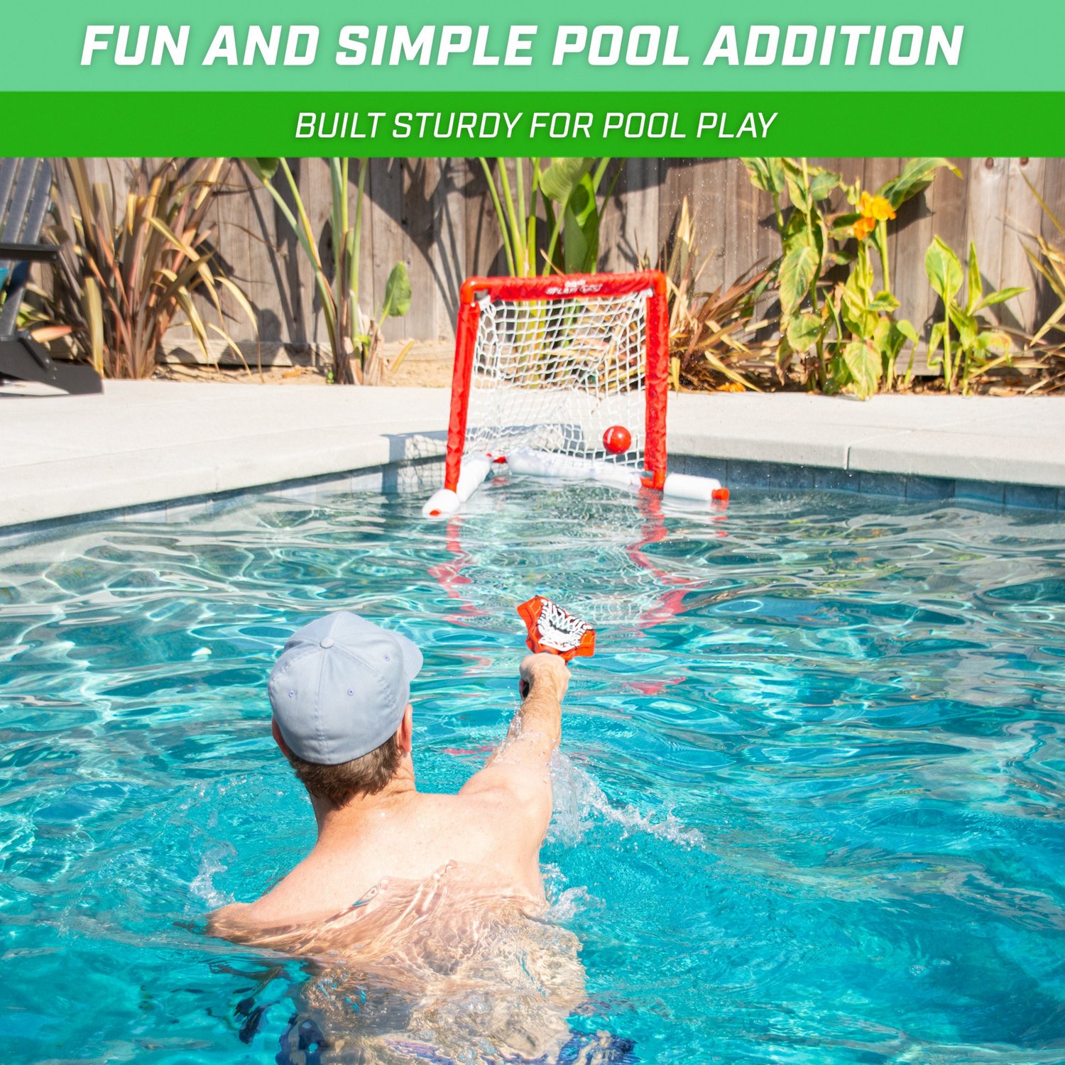 GoSports Splash LAX Lacrosse Floating Pool Goal Set Academy