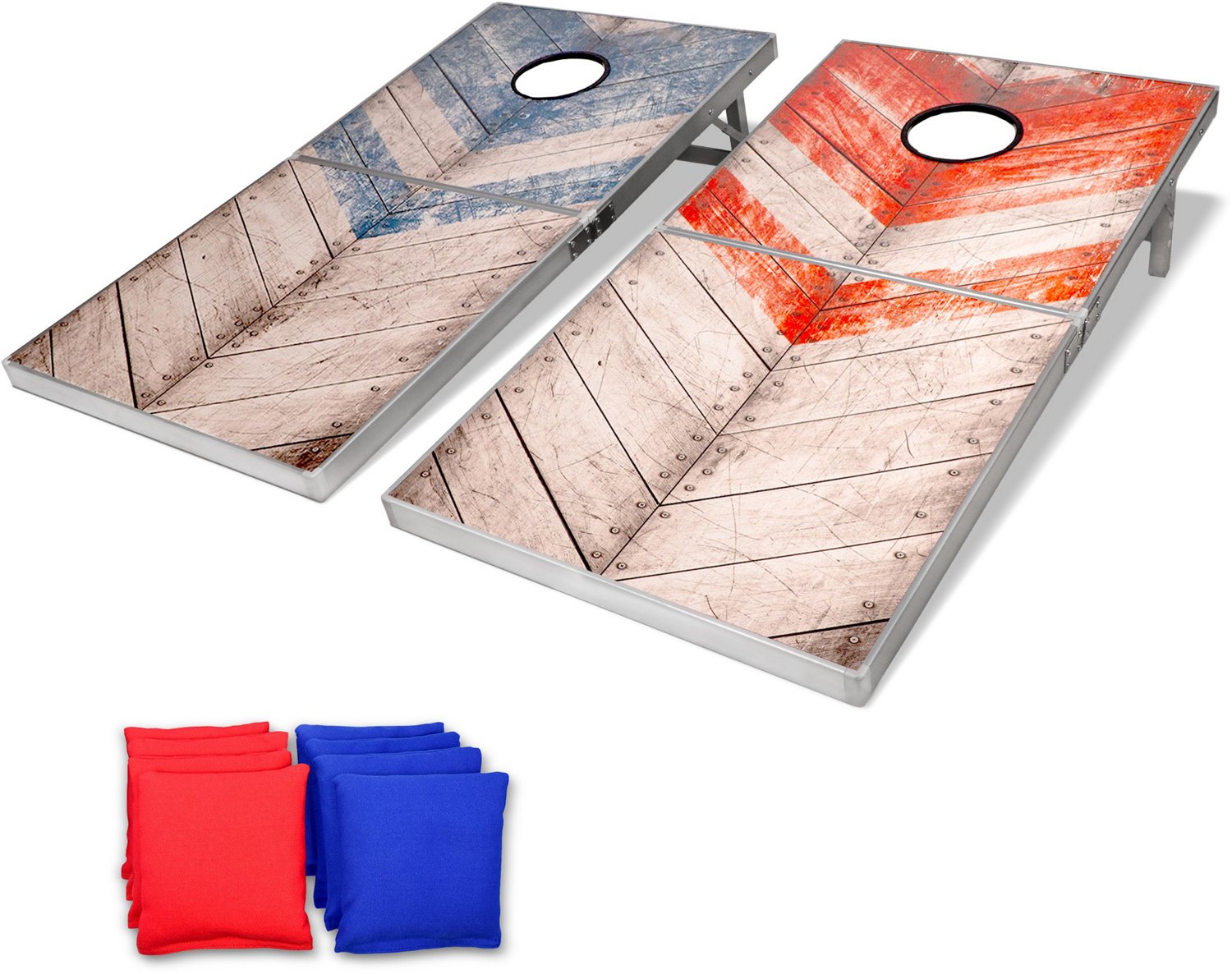 GoSports Rustic 4 X 2 Ft Aluminum Cornhole Set | Academy