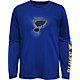 Outerstuff Boys' St. Louis Blues Stop The Clock Long Sleeve T-shirt                                                              - view number 1 image