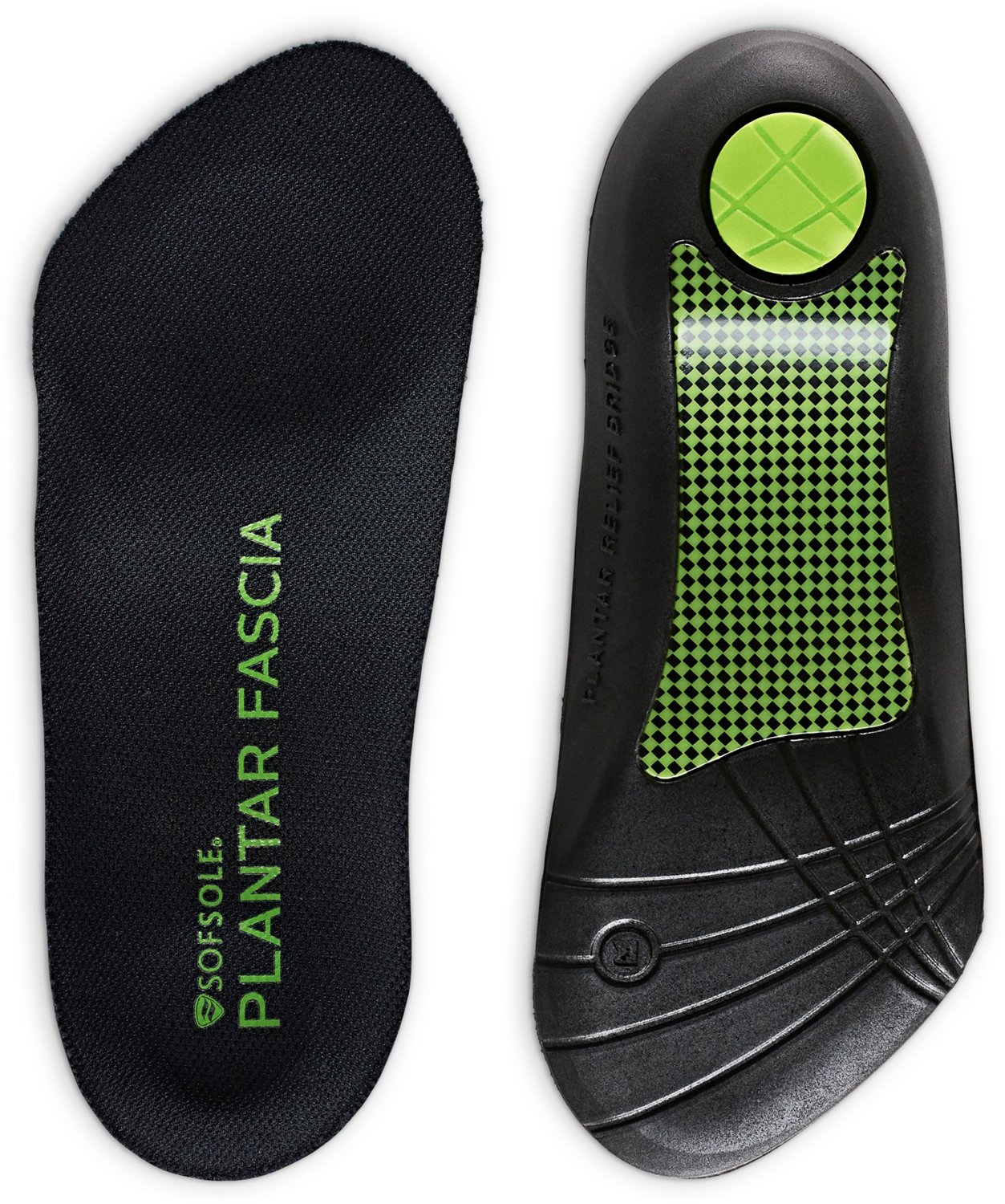 Sof Sole Men's 3/4Length Plantar Fascia Orthotic Insoles Academy