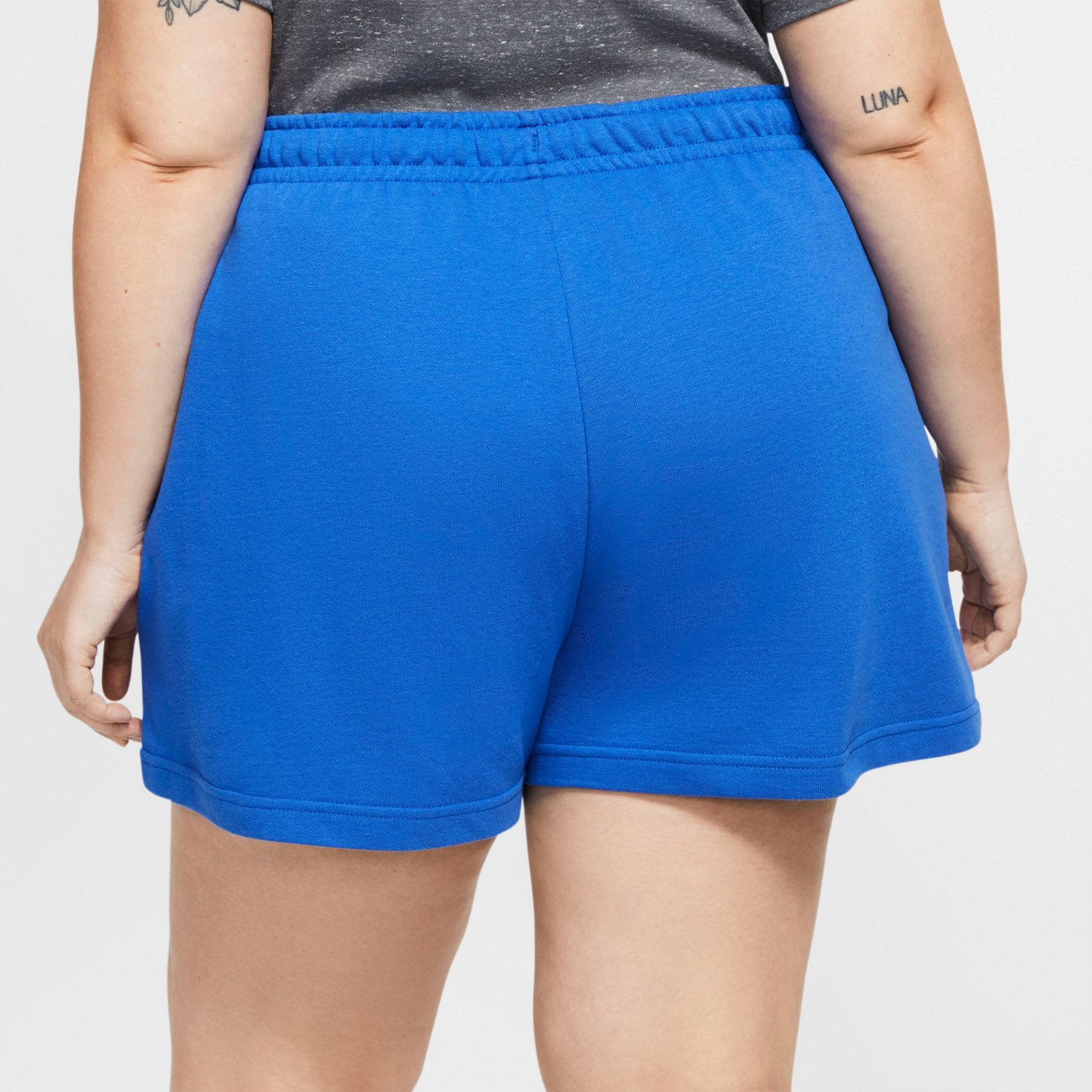 women's nike french terry yoga shorts