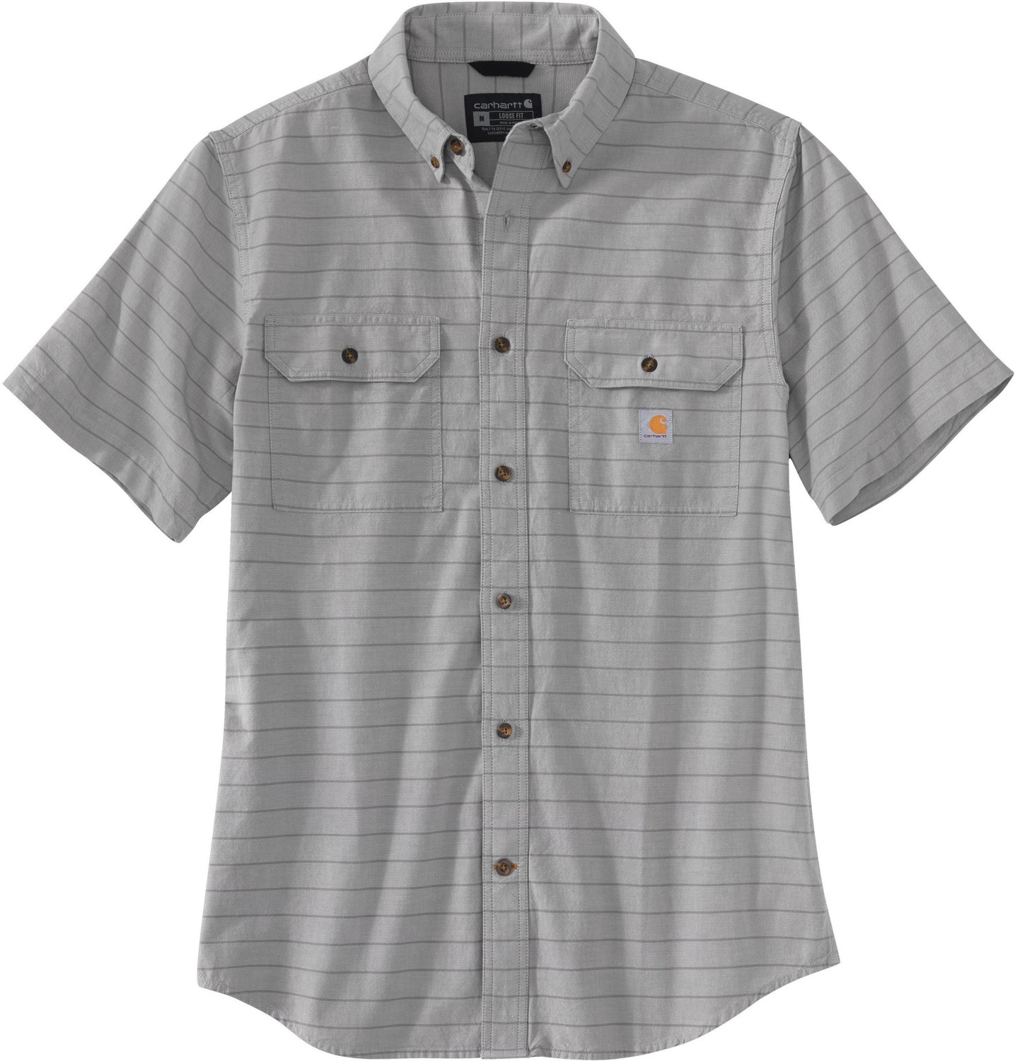 Carhartt Men's Chambray Plaid Button-Down Work Shirt | Academy