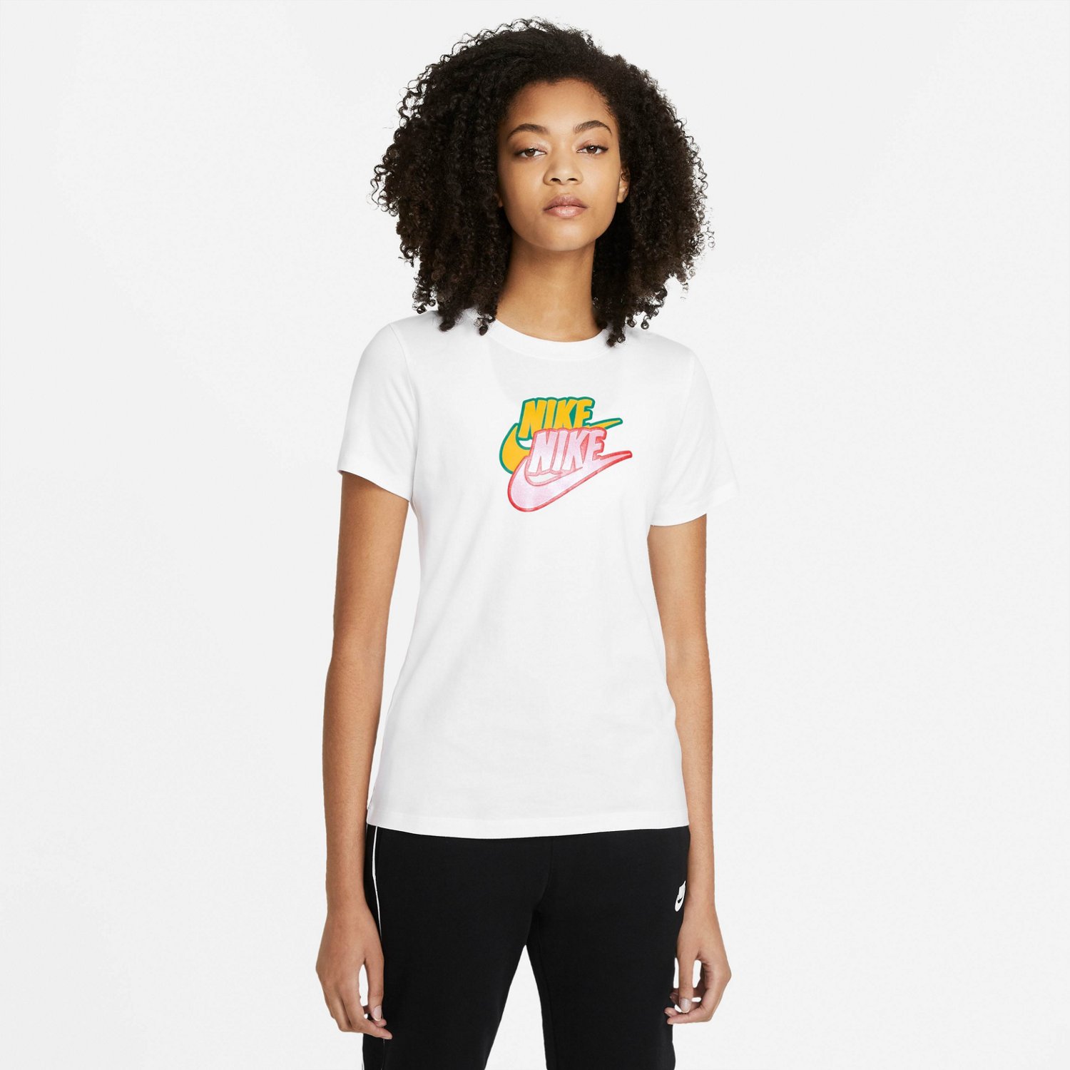 Nike Women's Sportswear Sticker Short Sleeve T-shirt | Academy