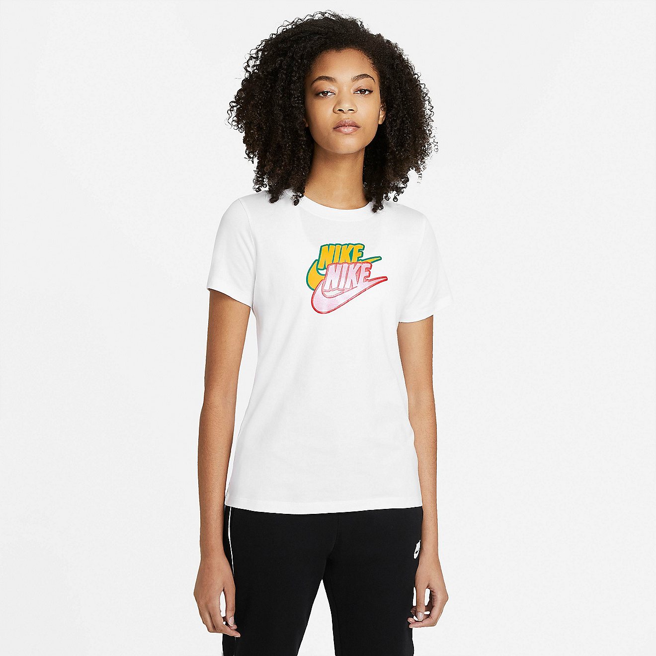 Nike Women's Sportswear Sticker Short Sleeve T-shirt                                                                             - view number 1