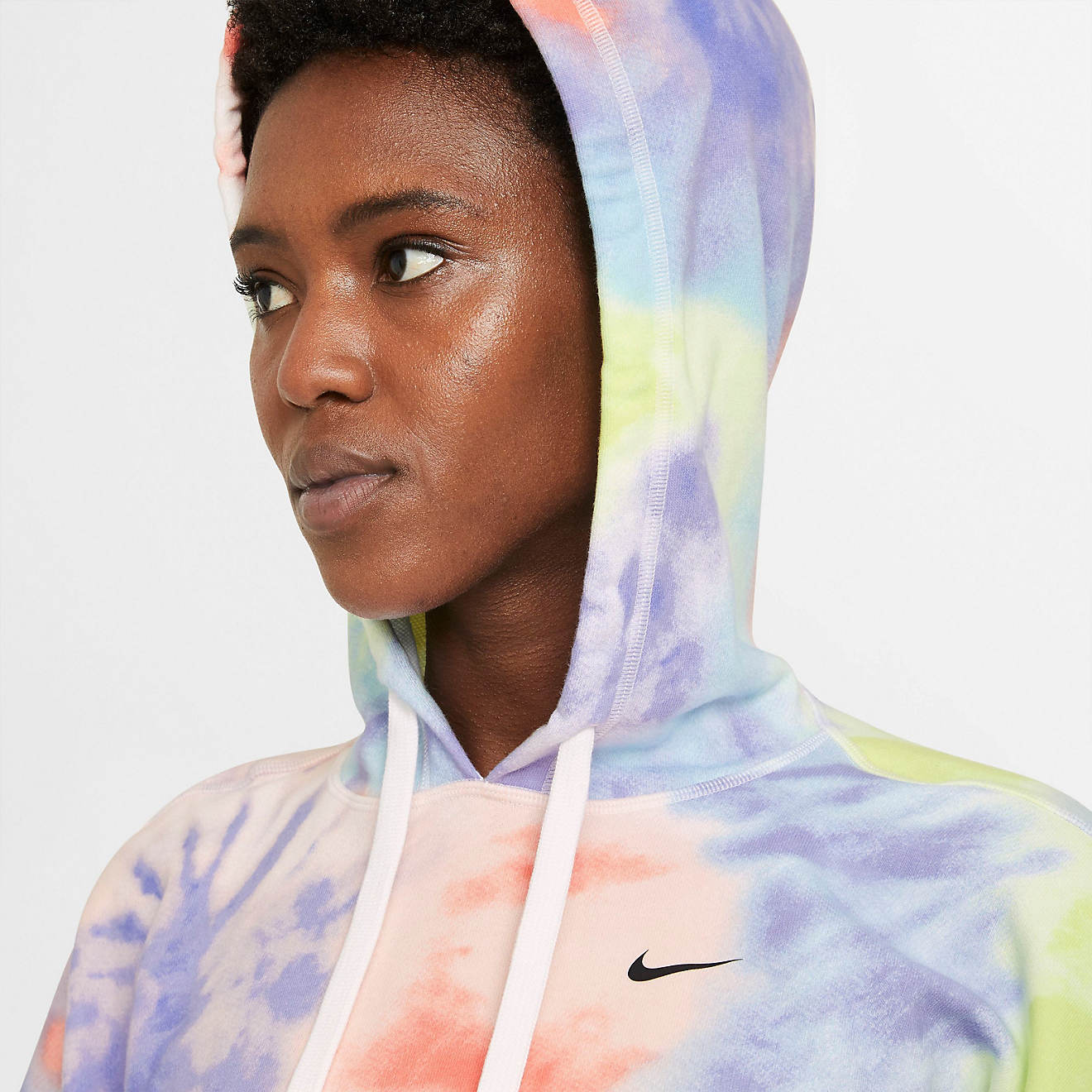 Nike Women's Dri-FIT Get Fit Tie Dye Pullover Training Hoodie | Academy