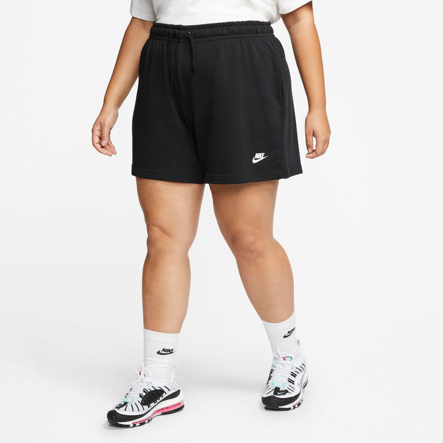 nike french terry shorts women's