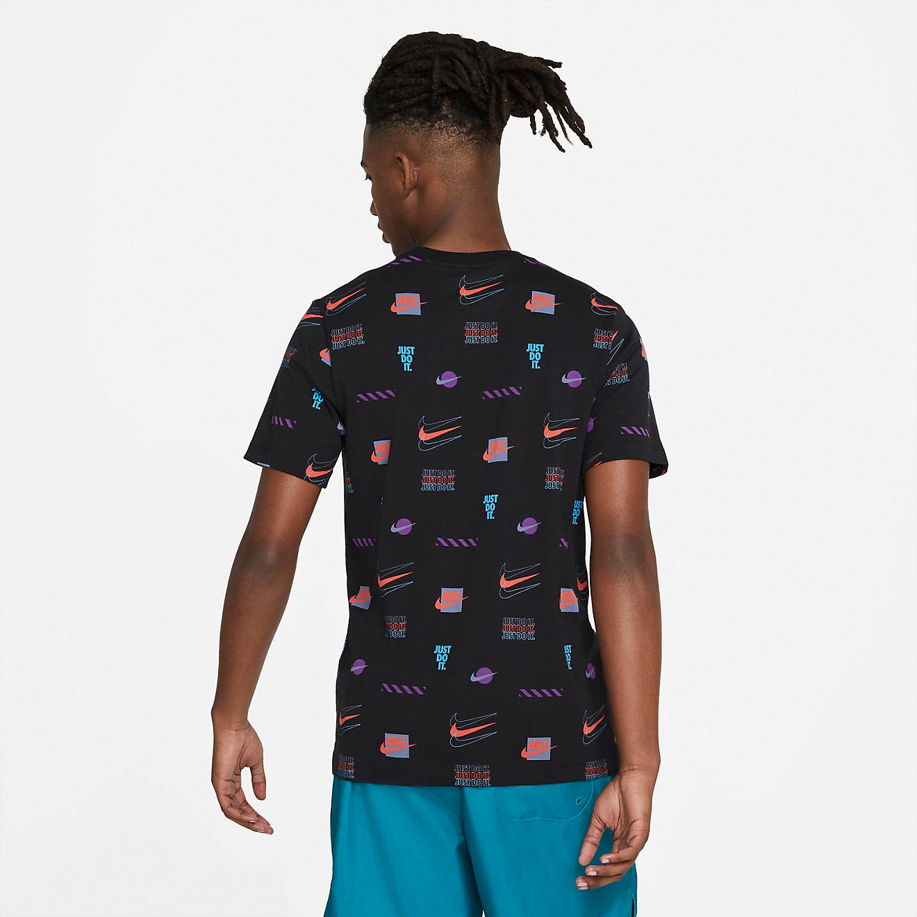 Nike Men’s Sportswear SP Brandmarks Allover Print T-shirt | Academy