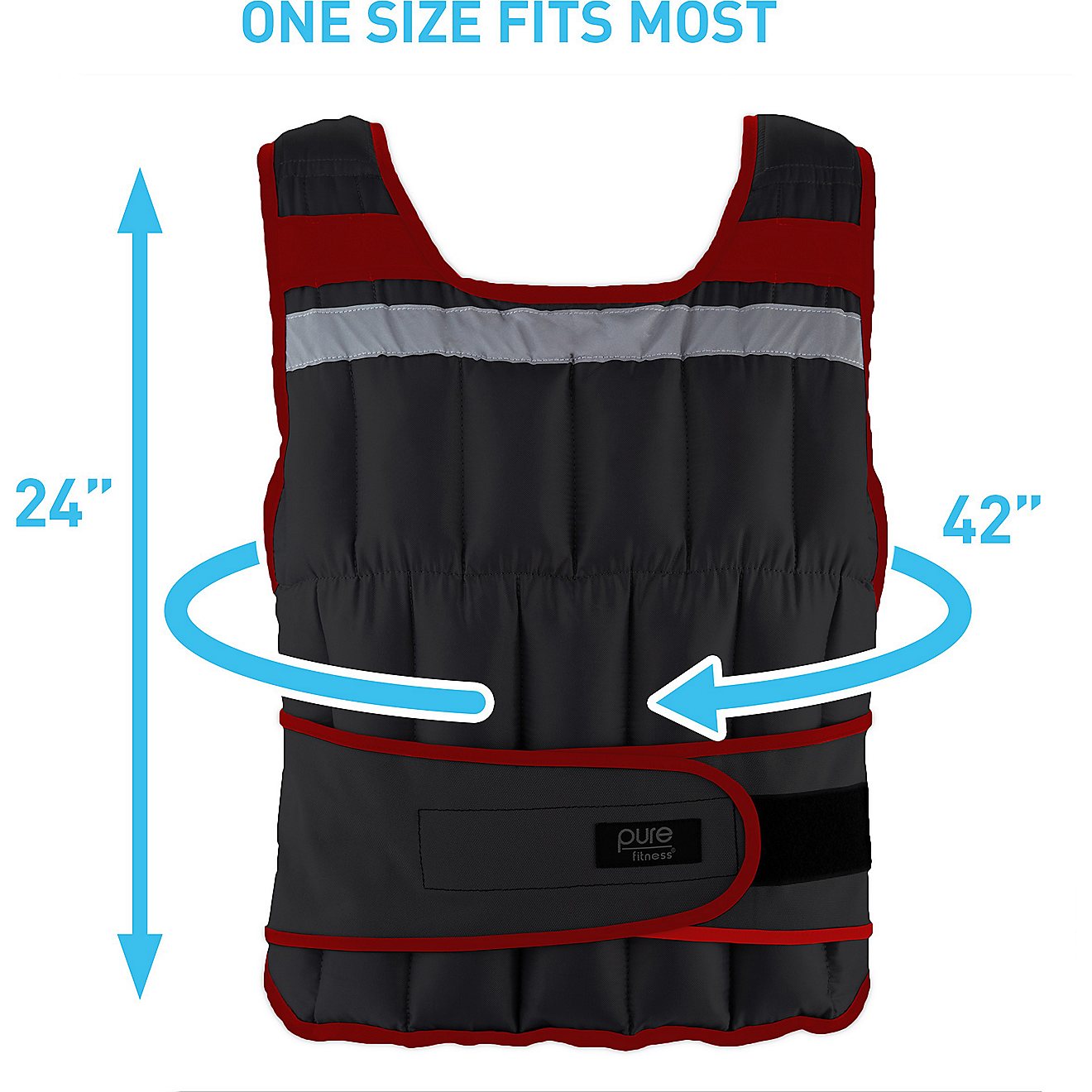 Pure Fitness Adjustable 40 lb. Weighted Vest                                                                                     - view number 5