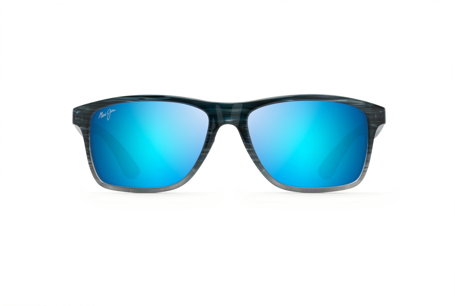 Maui Jim Onshore Rectangular Sunglasses - Blue lenses with Blue frame