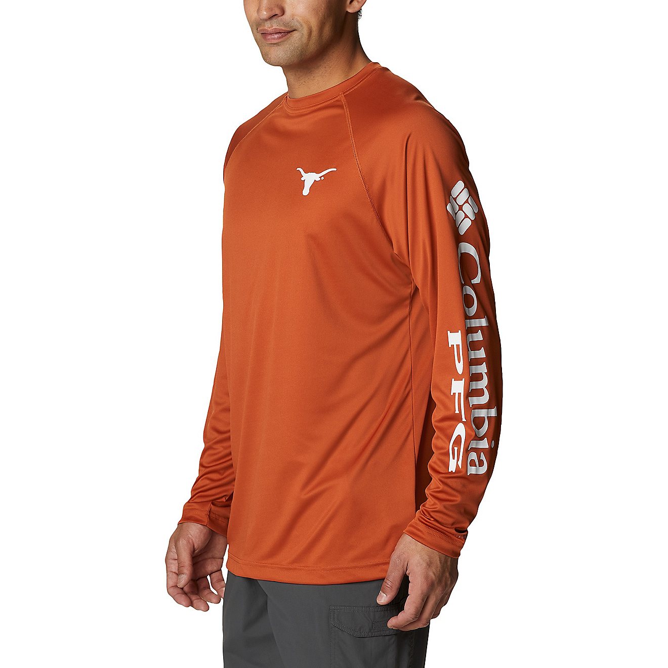 Columbia Sportswear Men's University of Texas Terminal Tackle Long Sleeve T-shirt                                                - view number 3