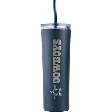 Great American Products Dallas Cowboys Skinny 18 oz Tumbler with Straw                                                          