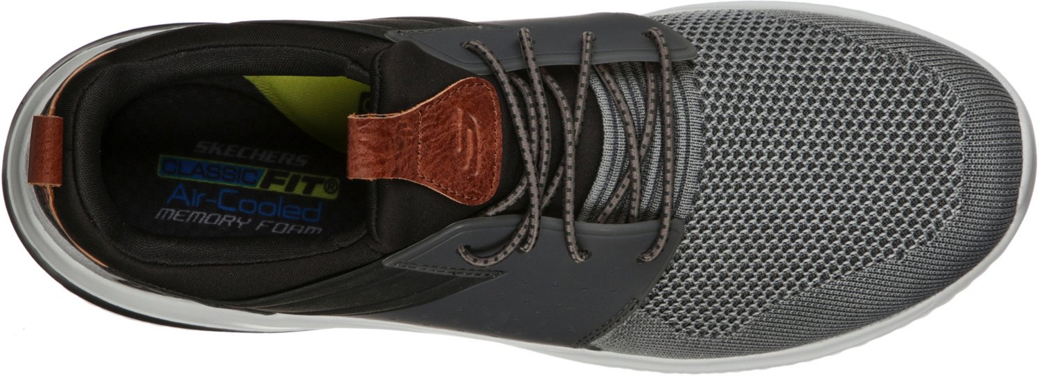 skechers men's delson 3.0 cicada slip on shoes