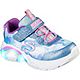 SKECHERS Girls' Toddler S Lights Rainbow Racer Shoes                                                                             - view number 2 image