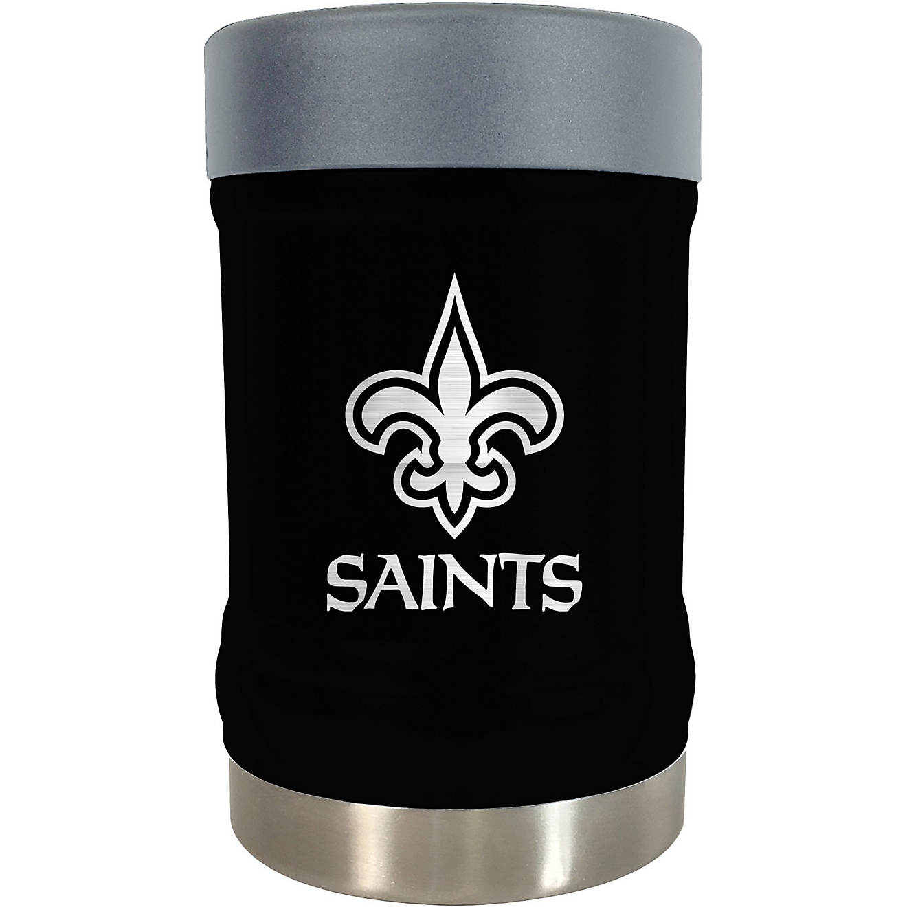 Great American Products New Orleans Saints Vacuum Insulated Powder Coated Locker Can and Bottle Holder                           - view number 1