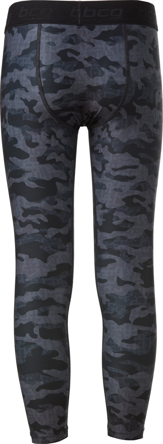 BCG Boys' Training Printed Compression Tights Academy