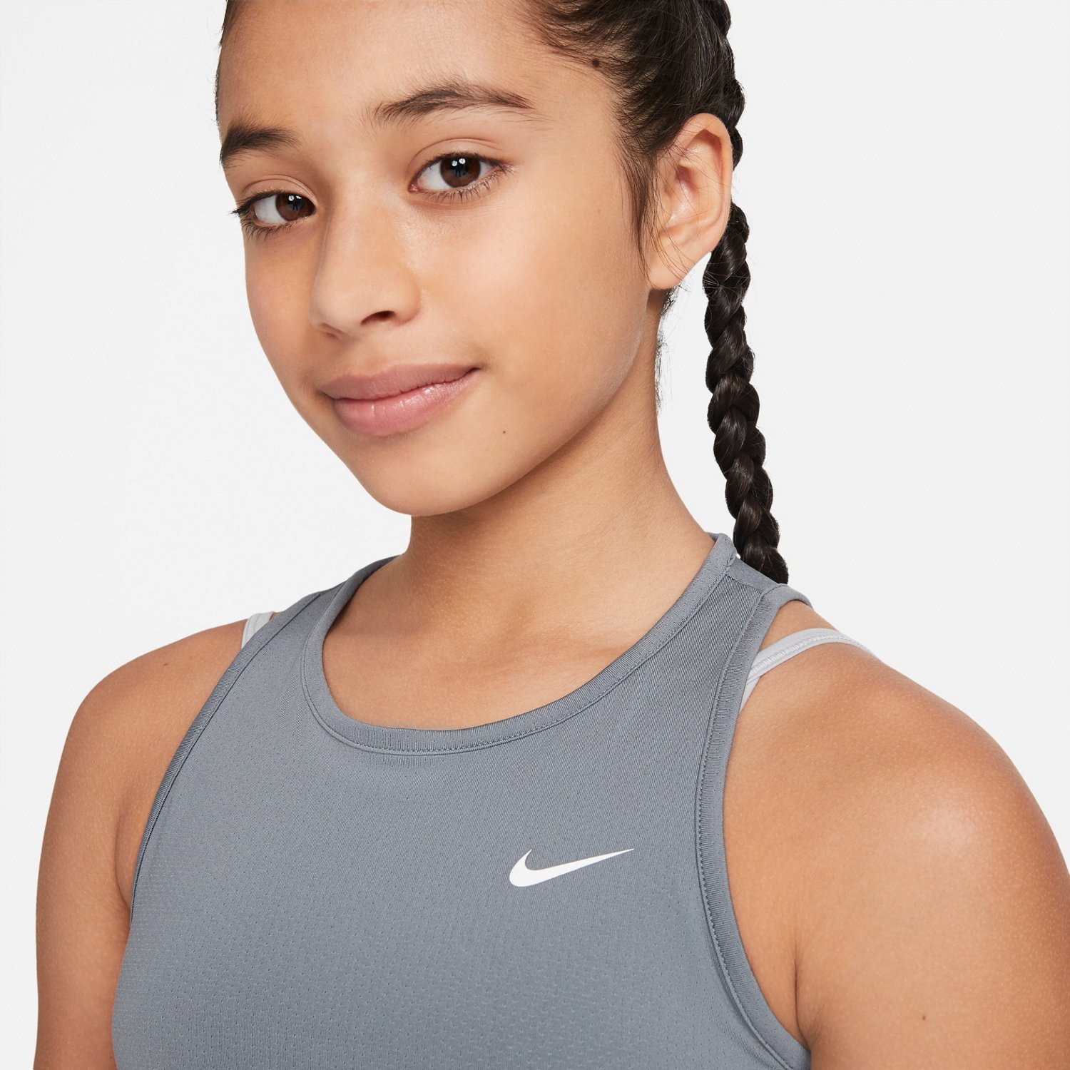 Nike Girls’ Pro DriFIT Tank Top Academy