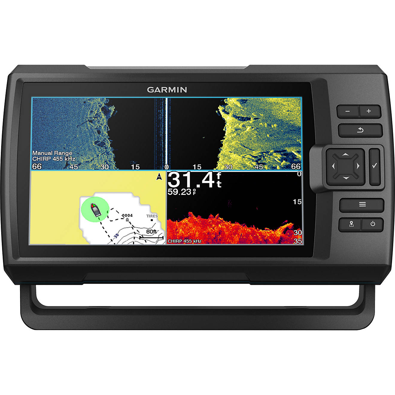 Garmin Striker Plus 9SV Fishfinder GPS with CV52HW-TM Transducer  Brand New 