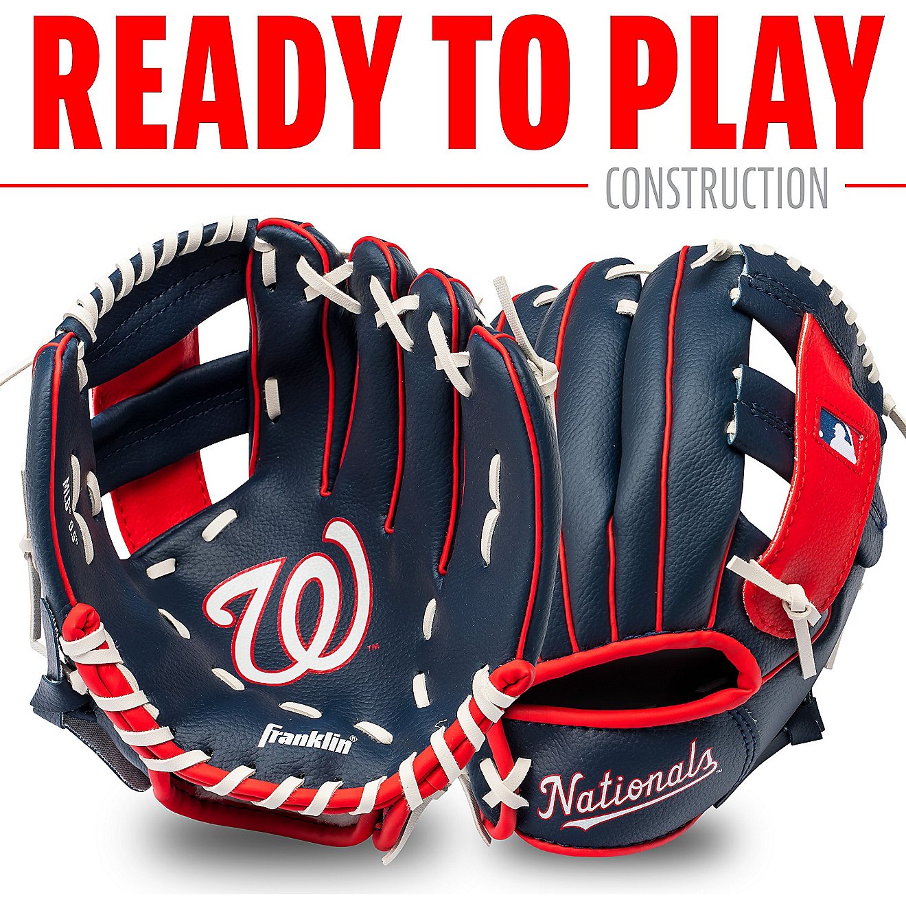 Franklin Youth MLB Washington Nationals T-ball Glove and Ball Set                                                                - view number 3