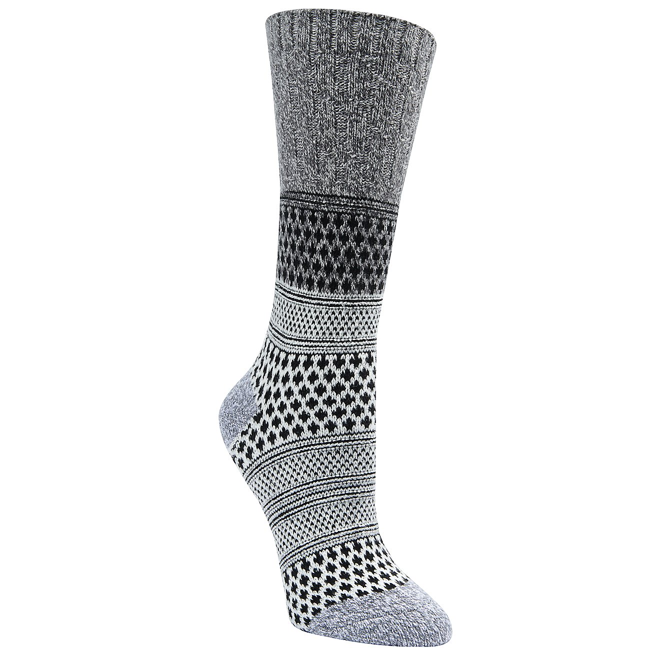 Magellan Outdoors Women's Cable Block Pattern Crew Socks 2-Pack                                                                  - view number 2