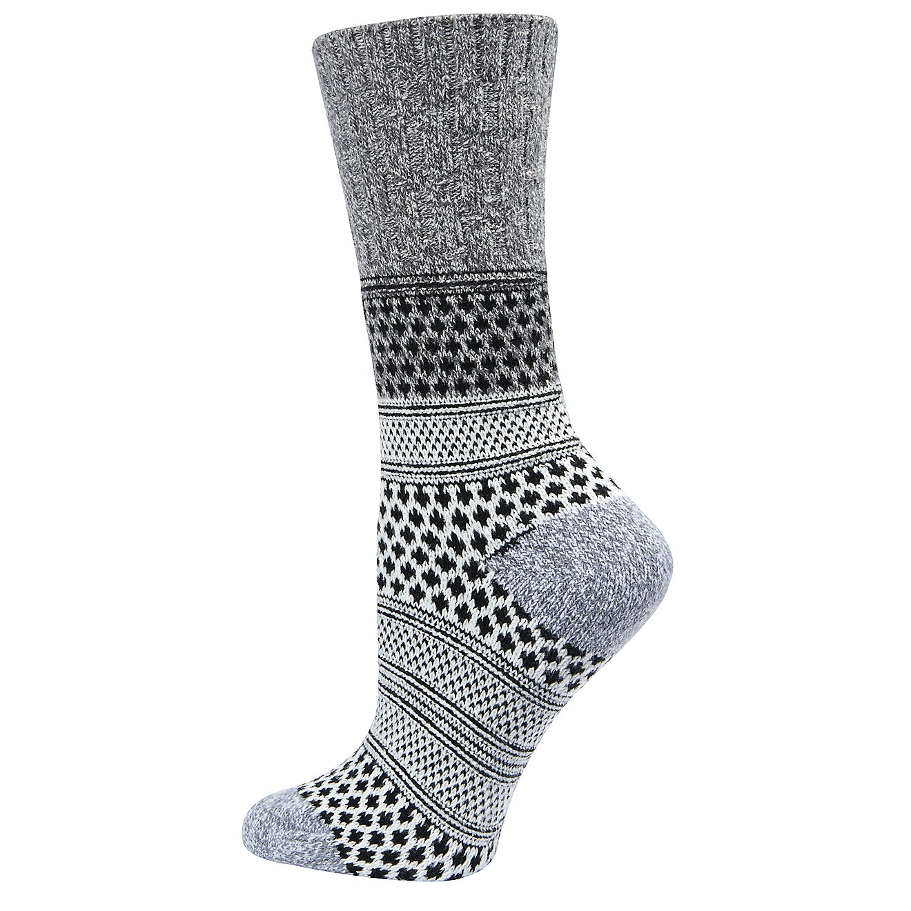 Magellan Outdoors Women's Cable Block Pattern Crew Socks 2-Pack                                                                  - view number 3