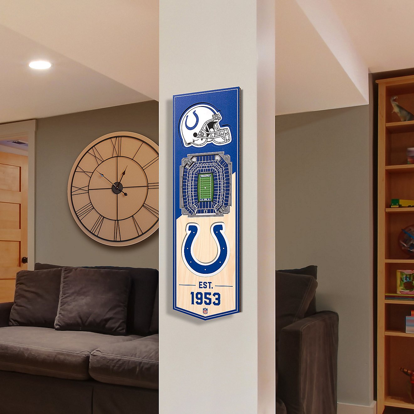 YouTheFan Indianapolis Colts 6" x 19" 3-D Stadium Banner                                                                         - view number 2