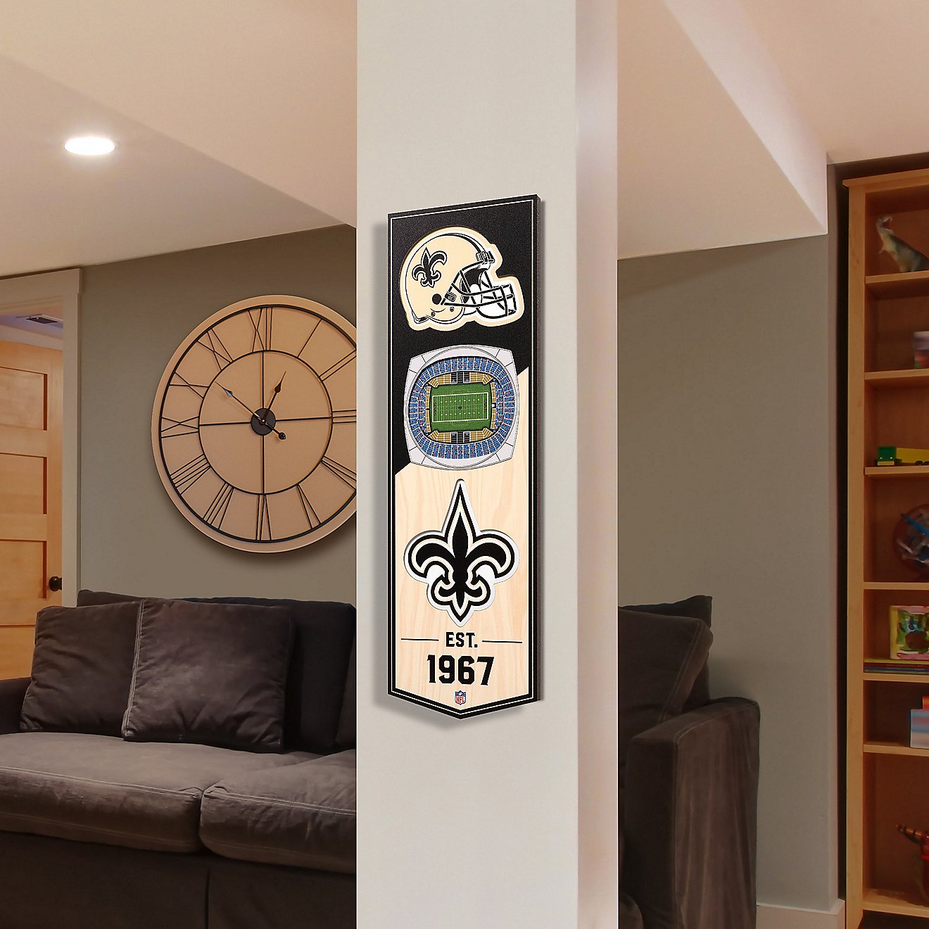 YouTheFan New Orleans Saints 6 x 19 in 3-D Stadium Banner                                                                        - view number 2