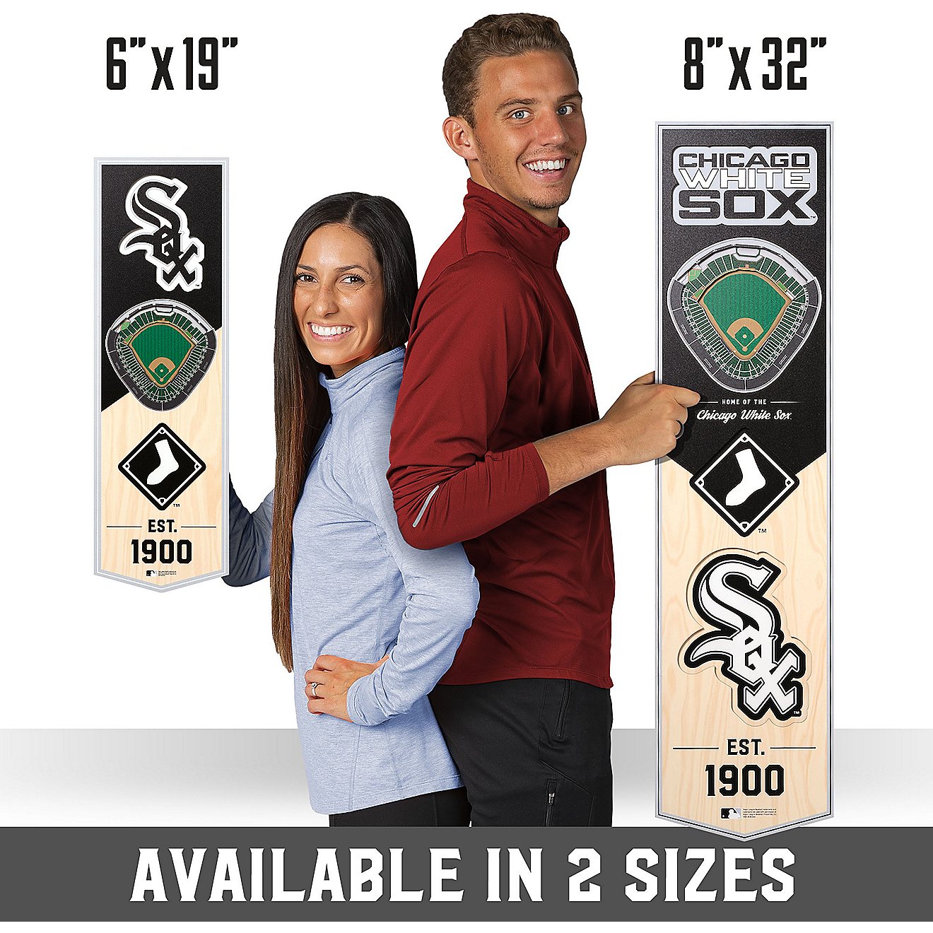 YouTheFan Chicago White Sox 6 x 19 in 3-D Stadium Banner                                                                         - view number 7