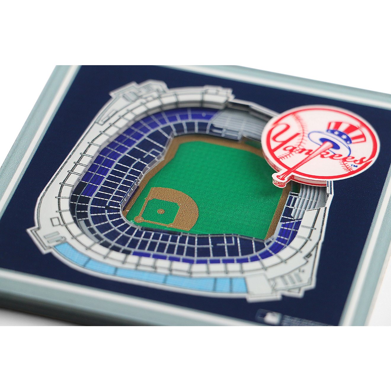 YouTheFan New York Yankees 3-D Stadium Views 2-Piece Coaster Set                                                                 - view number 2